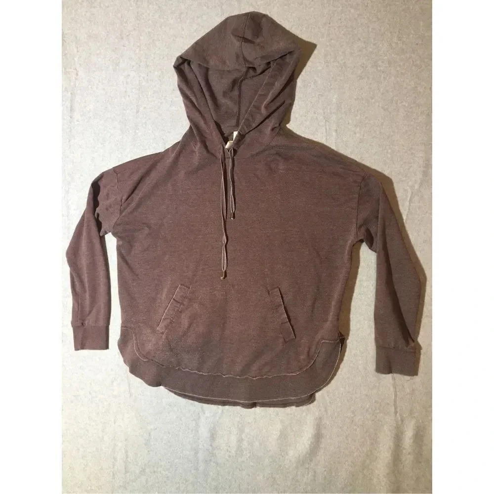 Womens Altar’d State Hoodie Size Small Dark Plum Purple Basic Classic Thin